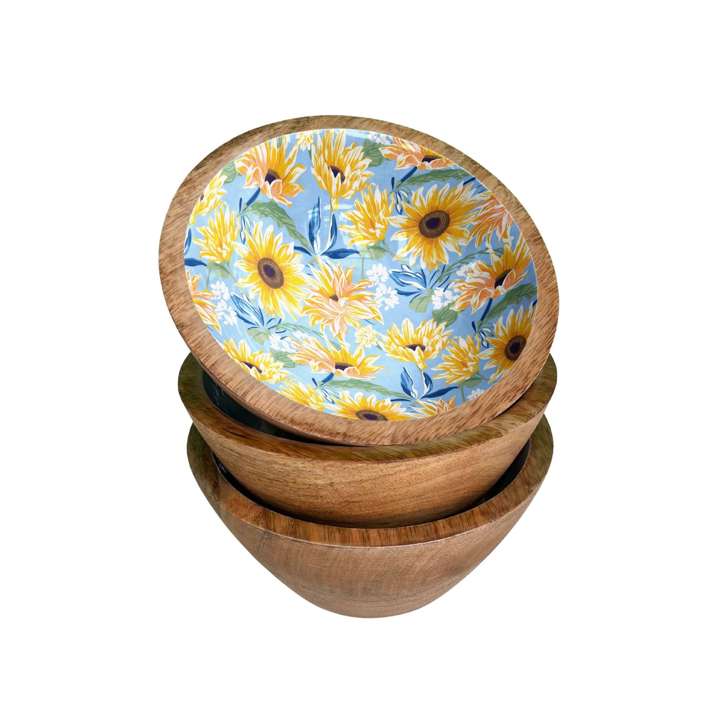 Blue Sunflower 6" Bowl Item 9-09 (Pack of 3)