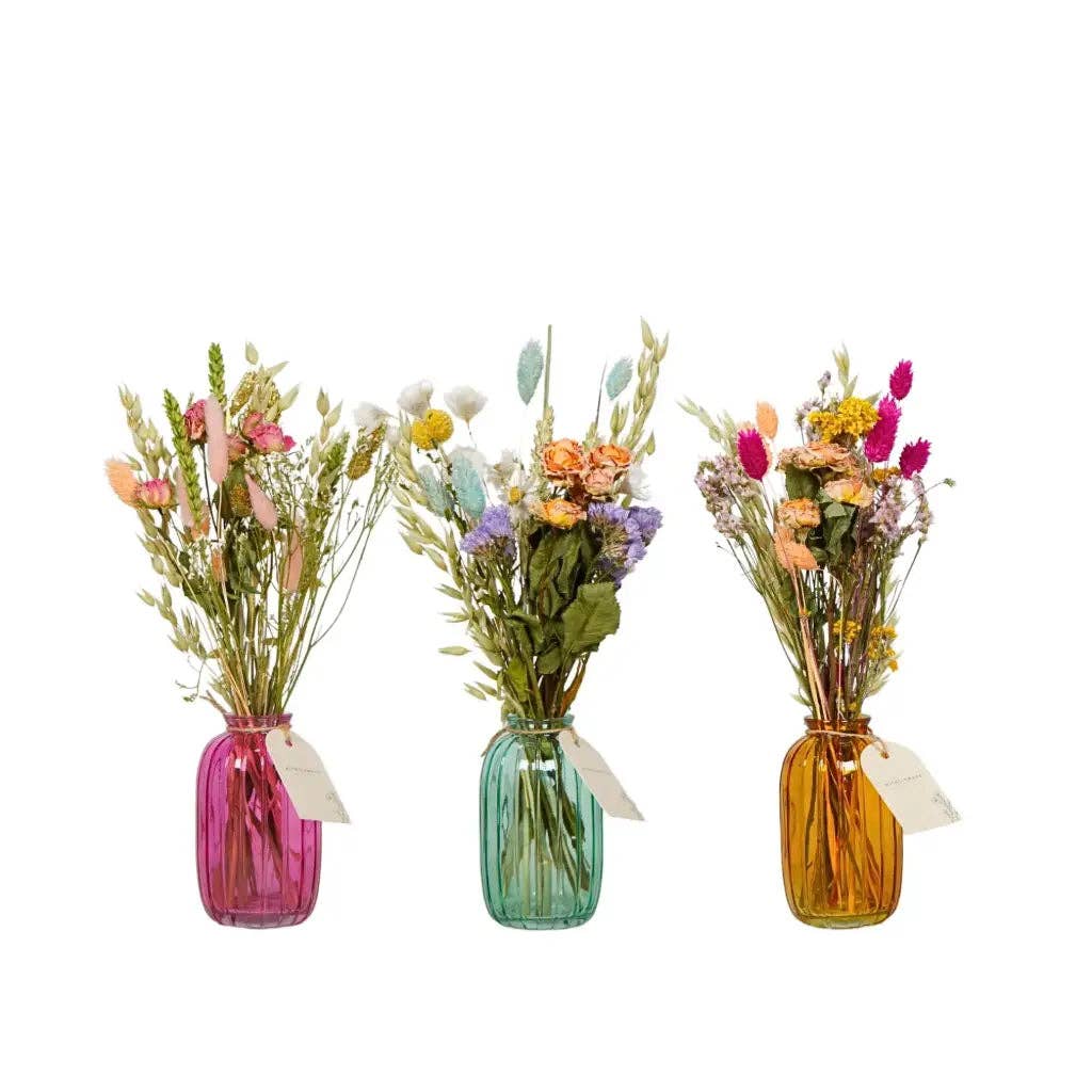 Dried Flowers in Bottle | Pastel Pre-Made Display