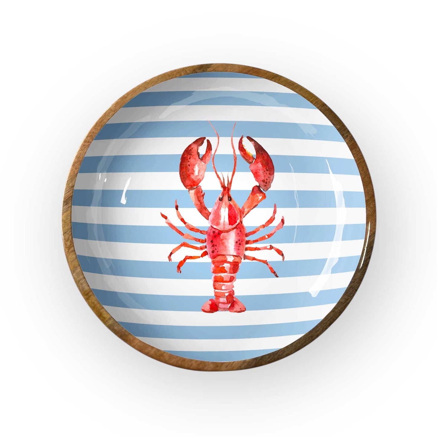 Lobster Stripe Shallow Bowl (10" Pack of 2) 5-63-B