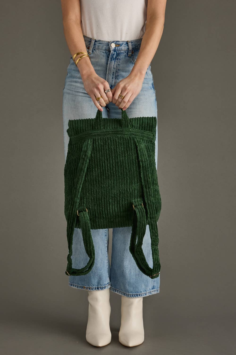 Dk. Green Corduroy Backpack