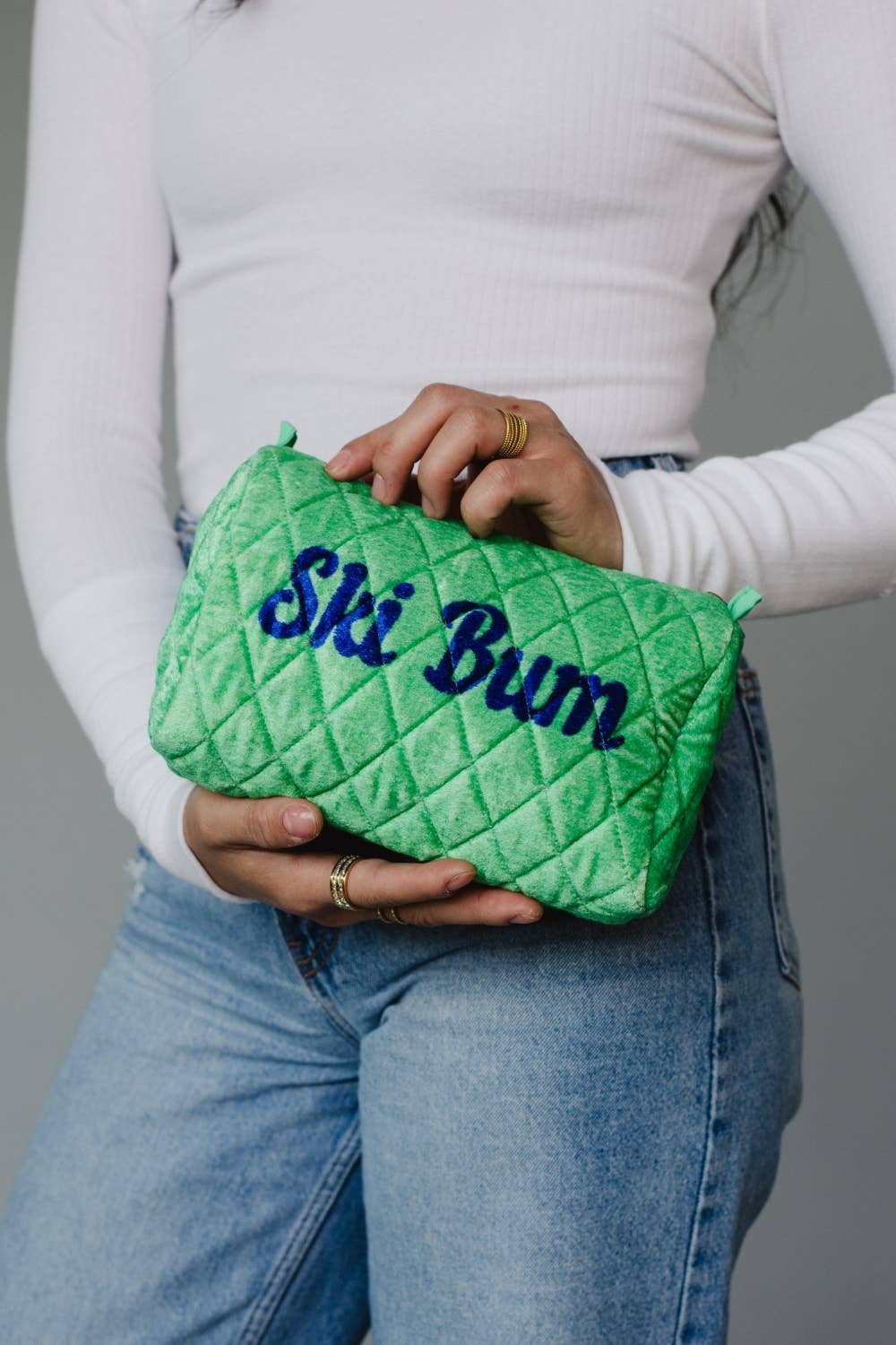 Green & Blue Ski Bum Travel Pouch