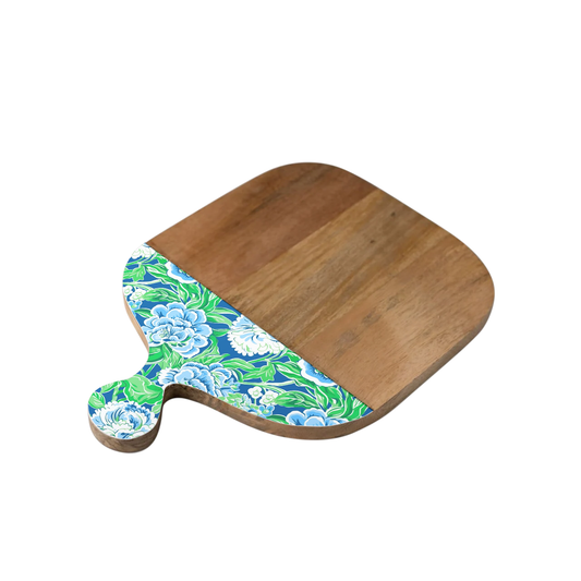 Blue & Green Floral 12"x16" Cutting Board Item 4-03