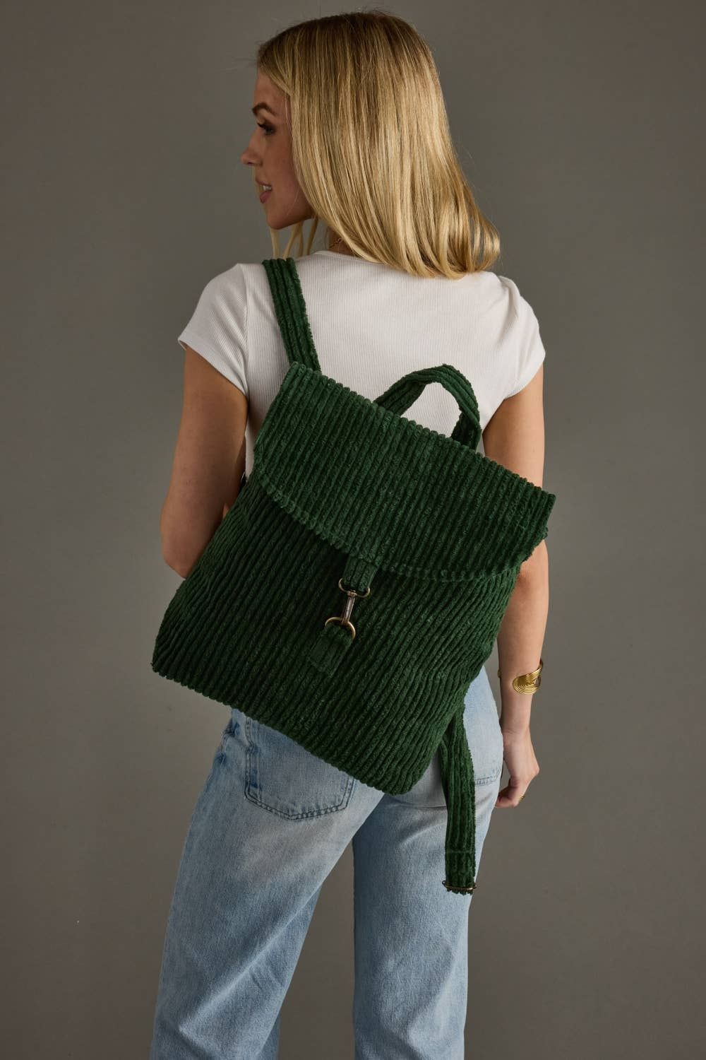 Dk. Green Corduroy Backpack
