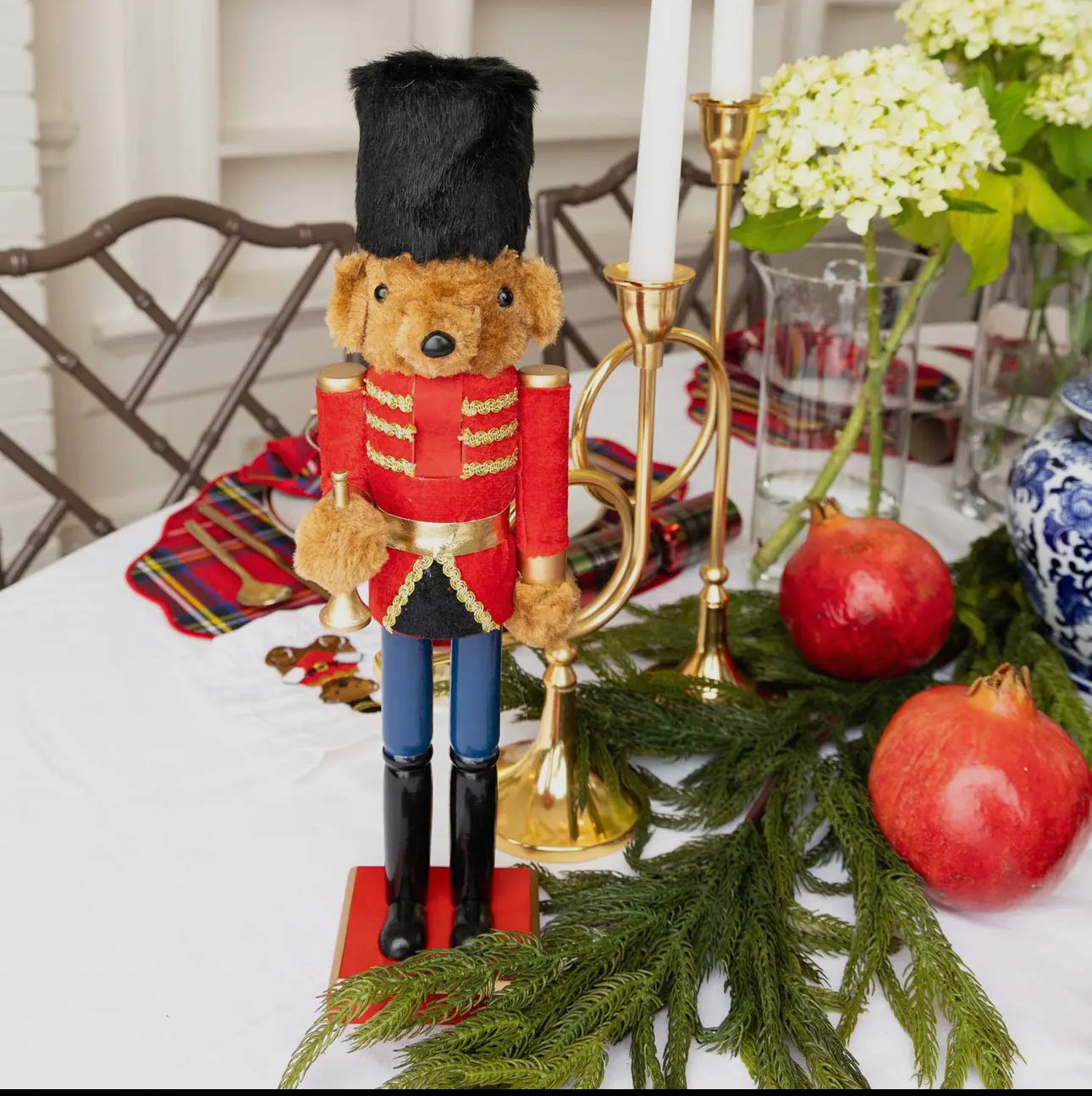 15 Inch Adorable Teddy Bear Nutcracker