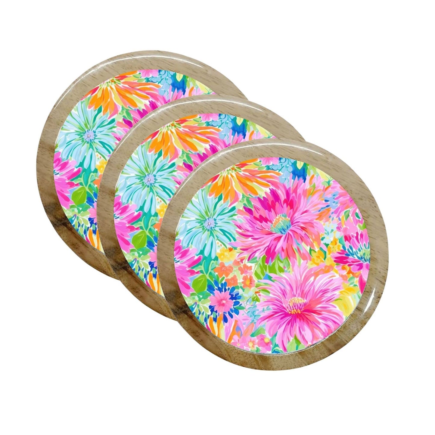 Bright Floral 5" Round Dish JD-12