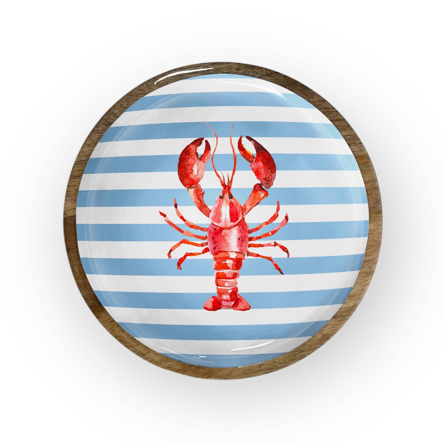 Lobster Stripe Round Trays(10" in Pack of 2)7-63-B