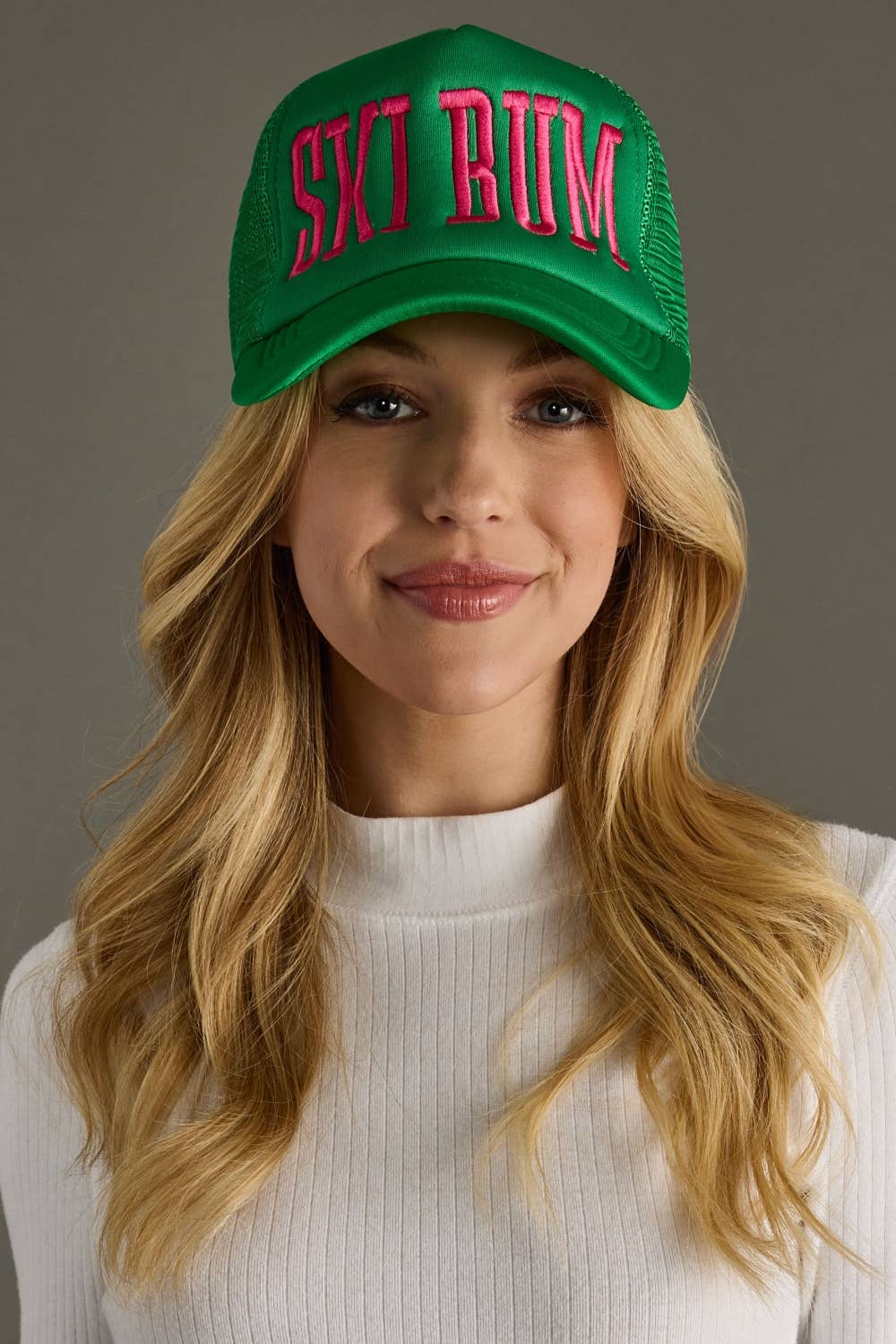 Green Ski Bum Trucker Hat