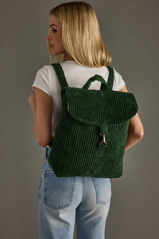 Dk. Green Corduroy Backpack