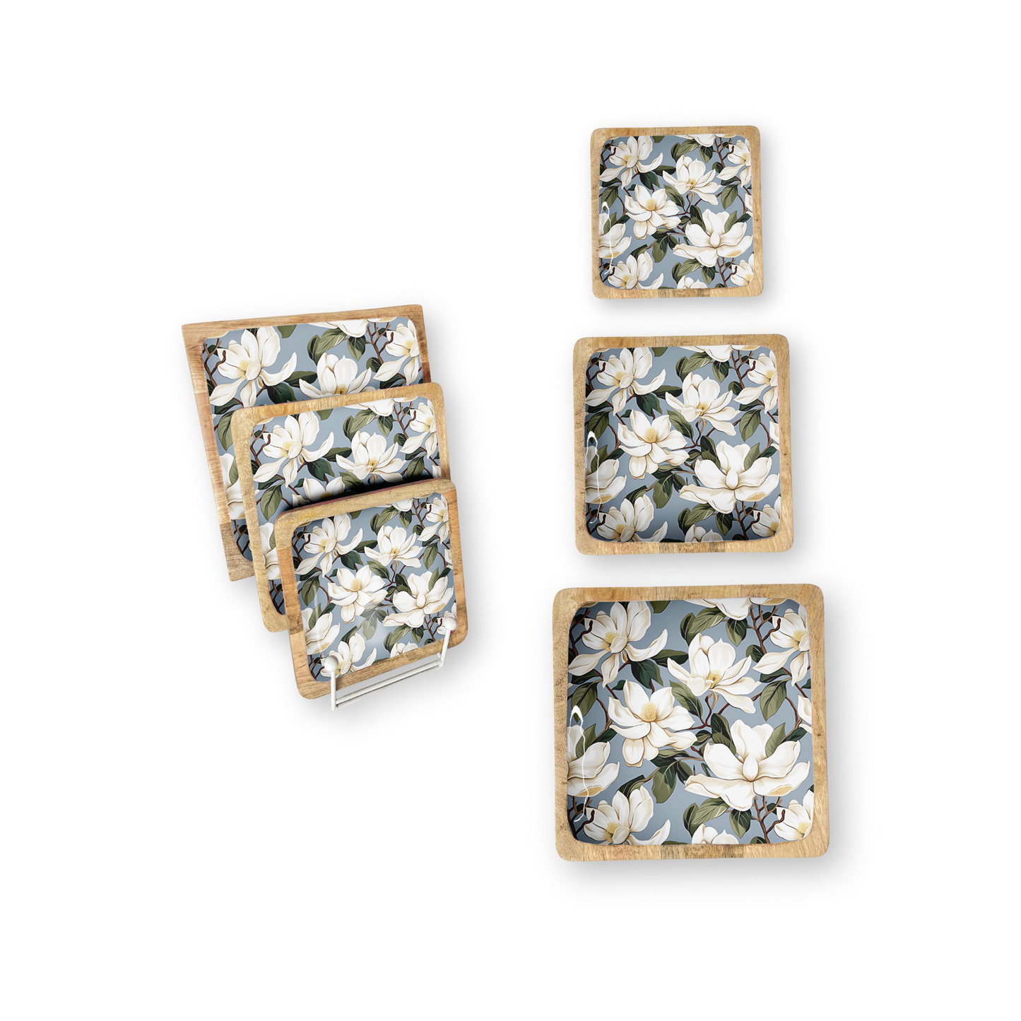 Magnolia Square Trays (10" in Pack of 2) 6-26-B