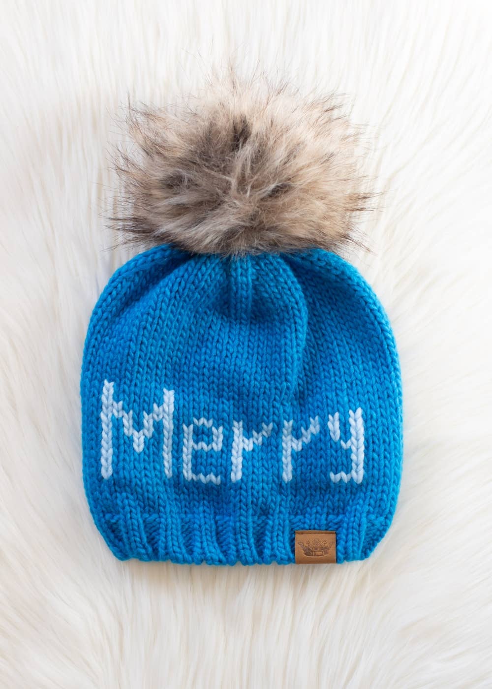 Blue Merry Pom Hat